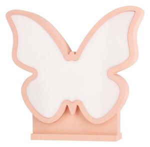 LED детска настолна лампа BUTTERFLY LED/14W/230V розова