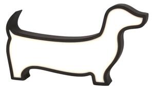 LED Детска настолна лампа DOG LED/12W/230V черна