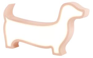 LED детска настолна лампа DOG LED/12W/230V розова