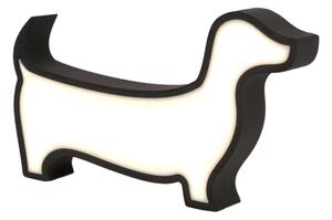 LED Детска настолна лампа DOG LED/12W/230V черна