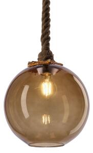 Полилей на кабел SHEDON 1xE27/40W/230V димчато бежов