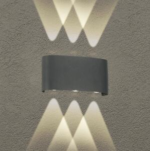 Brilagi - LED външно стенно осветително тяло FLAREBOX LED/6W/230V антрацит IP65