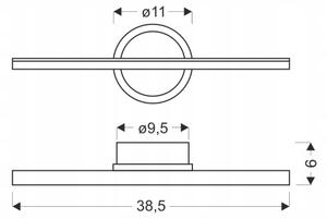 LED стенен аплик BATUTA LED/10W/230V бежов