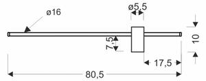 LED стенен аплик ARIAN LED/13W/230V 4000K черен