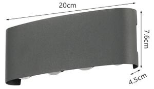 Brilagi - LED външно стенно осветително тяло FLAREBOX LED/8W/230V антрацит IP65