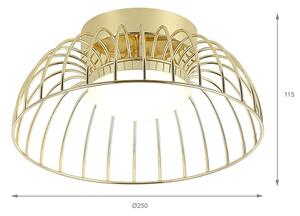 LED плафон BETSY LED/12W/230V Ø 25 см златист