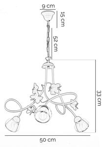 ONLI - Детски полилей BUTTERFLY 3xE14/6W/230V