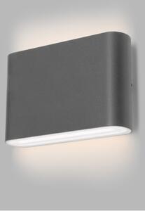 LED2 - LED Екстериорен аплик FLAT 2xLED/3W/230V IP65 черен