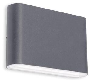 LED2 - LED Екстериорен аплик FLAT 2xLED/3W/230V IP65 черен