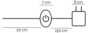 ONLI - LED Лампион TWIST LED/24W/230V 4000K черен