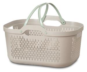 Светлокафяв пластмасов кош за пране 45 l – Addis