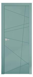 Интериорна врата с каса EKASA INCONTRI STELLA 80x210х12 см, панти, магнитна брава, дърво, синя лагуна