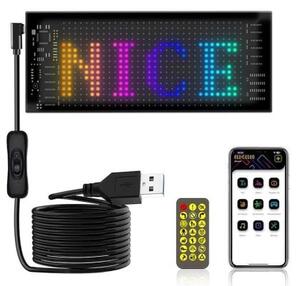 LED Matrix Panel ► Гъвкав Водоустойчив Програмируем Екран за Автомобили IP65 20 х 64 pxl 10 x 35 см