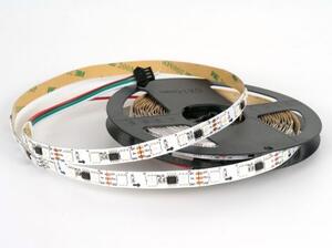 12V LED Дигитална Лента Многоцветна 5050-30 SMD/m RGB, 12V, 7 W/m, IP20, ролка 5м ► 11.50 лв/м