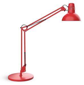 Maul LED настолна лампа MAULstudy, червена, стомана, 49 cm, E27, Червен, кабинет / офис, Метал