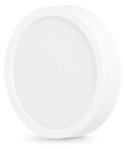 LED панел Videx VLE-DLRS-124, кръгъл, 12W, 240V, 900lm, 4000K, бяла рамка, защита (IP20), бял