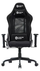 Геймърски стол Canyon Shift MCCH01, до 150 kg, Class 4 газов амортисьор, регулируеми подлакътници, черен
