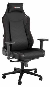 Геймърски стол Genesis Nitro 890 G2 Black, до 150кг., газов амортисьор клас 4, метална основа, вградена лумбална опора, черен