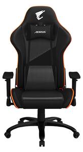 Геймърски стол Gigabyte Aorus AGC310, до 150kg, изкуствена кожа, люлеещ механизъм, газов амортисьор, черен