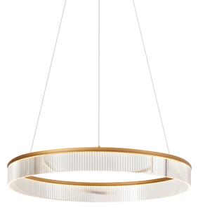 Модерен висящa лампa месинг 78cm вкл. LED 3-степенно димиране - Anello Chandelier