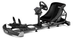 Геймърски стол Next Level Racing Go Kart Plus, до 130kg, коригиране на височината, черен