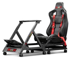 Геймърски стол Next Level Racing GTtrack, до 150kg, коригиране на височината, черен