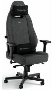Геймърски стол noblechairs Legend TX Anthracite (NBL-LGD-TX-ATC), до 150kg, тапицерия от студена пяна, стоманена база, сив
