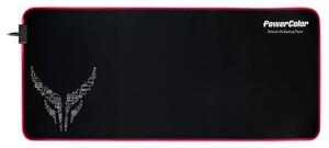 Подложка за мишка PowerColor Red Devil RGB, XL, гейминг, черна, 900 x 400 x 4mm