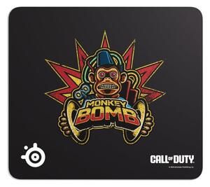 Подложка за мишка Steelseries Qck L x Call of Duty: Monkey Bomb Edition, гейминг, черна, 450 x 400 x 2mm