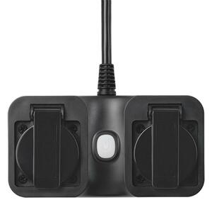Смарт контакт Edimax SP-1122WTO, Wi-Fi, 2 гнезда, Android/iOS, черен
