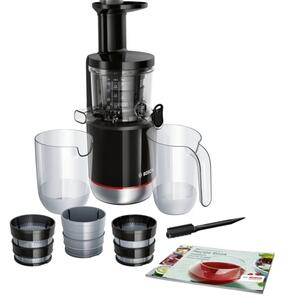 Сокоизтисквачка Bosch MESM731M, Juicer, 1 скорост, 1.3 л кана за пулп, изключително лесна за сглобяване и съхранение, 150W, черна