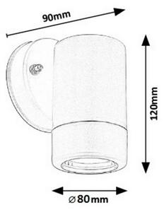 Rabalux 8836 - Екстериорна Стенна лампа 1xGU10/10W/230V бяла IP44