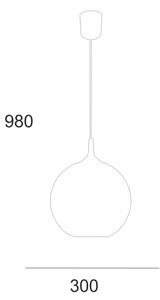 Полилей на верижка 1xE27/60W/230V