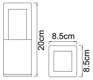 Globo 34575 – LED Екстериорен Лампа DALIA LED/12W/230V IP44