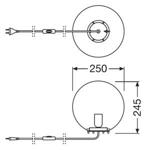 Ledvance - Настолна лампа BUBBLE 1xE27/40W/230V розова