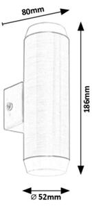 Rabalux 8939 - LED Екстериорна Стенна лампа CATANIA 2xLED/4W/230V IP44