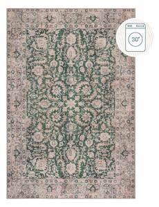 Зелен килим подходящ за пране 115x170 cm Beau Floral – Flair Rugs