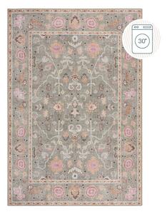 Светлозелен килим подходящ за пране 115x170 cm Una Floral – Flair Rugs