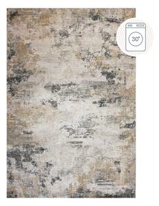 Сиво-бежов килим подходящ за пране 152x230 cm Lila Abstract – Flair Rugs