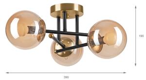 Brilagi - Плафон MALIVA 3xE14/15W/230V златен