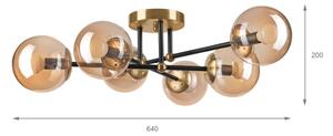 Brilagi - Полилей за монтаж на тавана MALIVA 6xE14/15W/230V златист