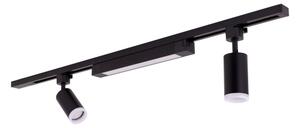 LED спот за релсова система TRACER 2xGU10/10W/230V + LED/20W 1 m черен