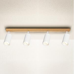 Brilagi - Точково осветително тяло SELE 4xGU10/30W/230V бяло/дъбов декор