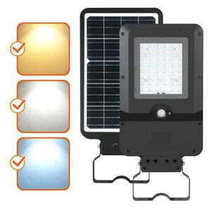 LED соларна улична лампа със сензор STREET LED/20W/7,4V 3000/4000/6000K IP65 5400 mAh