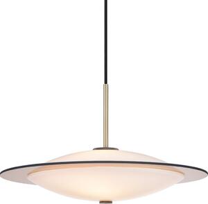 Halo Design 743629- Висящ полилей на кабел ORBIT 3xG9/7W/230V Ø 40 см бял/месинг/опушен