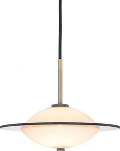 Halo Design 743599- Полилей на кабел ORBIT 1xG9/7W/230V Ø 24 см бял/месингов/димчат