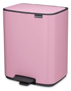 Розово стоманено кошче за боклук с педал 12 l Bo – Brabantia
