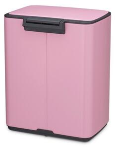 Розово стоманено кошче за боклук с педал 12 l Bo – Brabantia