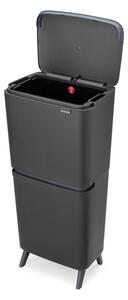 Тъмносиво пластмасово кошче за боклук 20+25 l за рециклиране SortUp Recycle Hi – Brabantia
