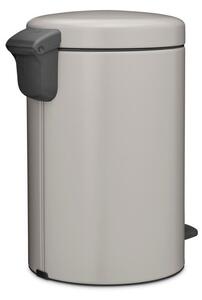 Светлосиво стоманено кошче за боклук с педал 12 l NewIcon – Brabantia